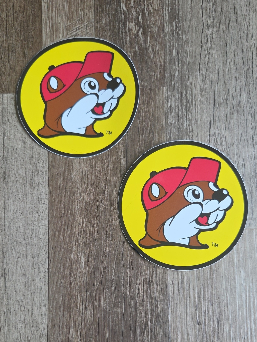 Buc-ee's Sticker Set of 2 - Yellow & Red